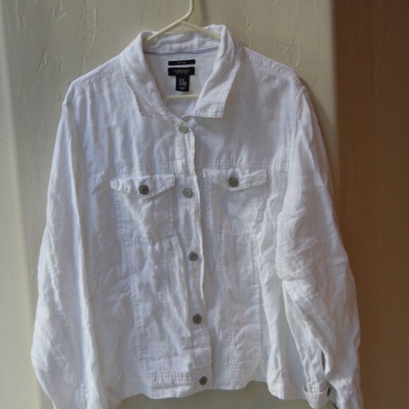 Jones&Co 100% Linen Boyfriend Shirt - Picture 2 of 5